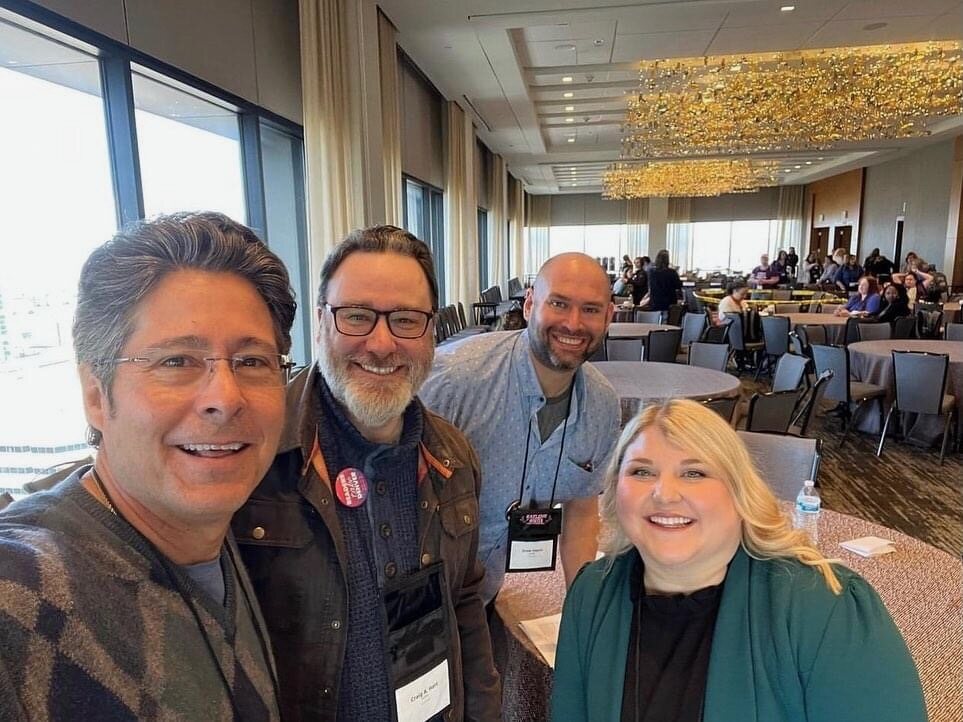 Craig A. Hart with fellow authors Robert Dugoni, Kiersten Modglin, and a conference colleague